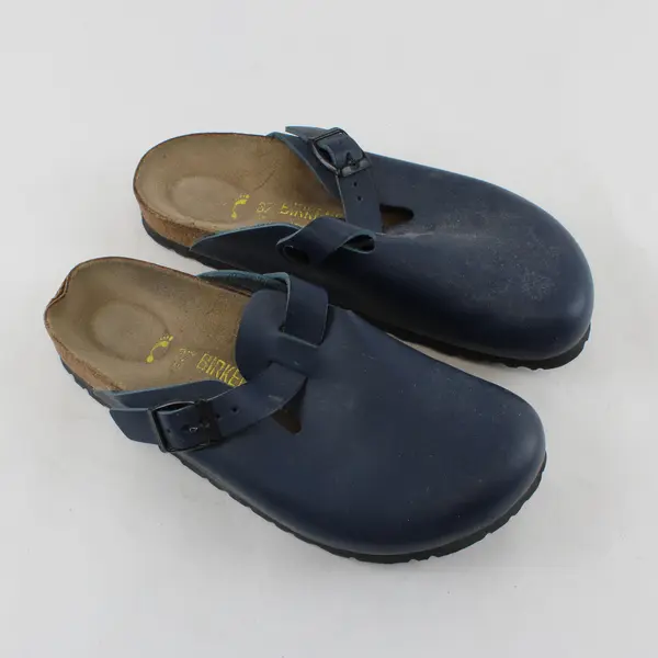 Birkenstock Navy Blue Boston Pro Sandals Shoes Womens Size 6.5