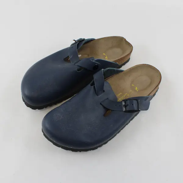 Birkenstock Navy Blue Boston Pro Sandals Shoes Womens Size 6.5