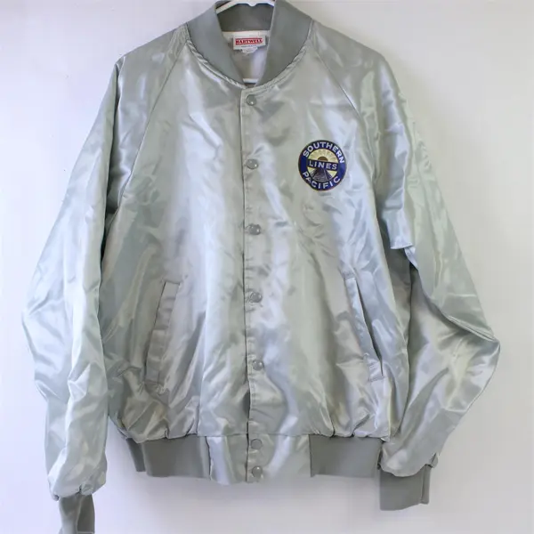 Men's Hartwell LARGE Light Green Jacket logo "Southern Pacific Lines"