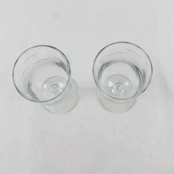 Lot Of 2 Libbey Glass Company Windswept Pattern Clear Iced Tea Glasses 7.25"