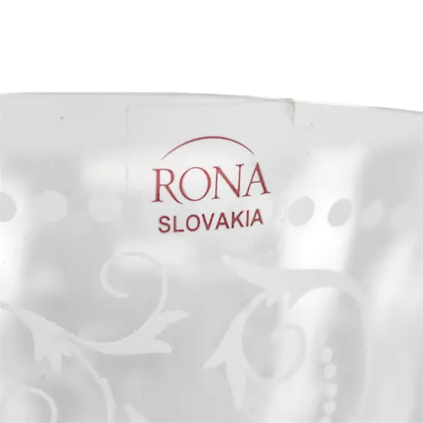 RONA Slovakia Florentine Clear Etched Wine Glass 8.5"
