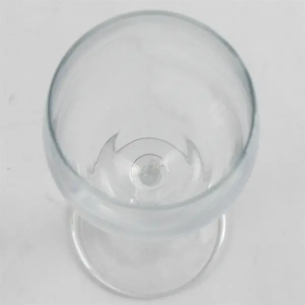 Lot Of 2 Unbranded/Unmarked Clear Glass Sherry Glass 6.75" & Wine Glass 9" Tall