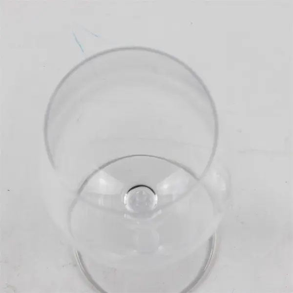 Lot Of 2 Unbranded/Unmarked Clear Glass Sherry Glass 6.75" & Wine Glass 9" Tall