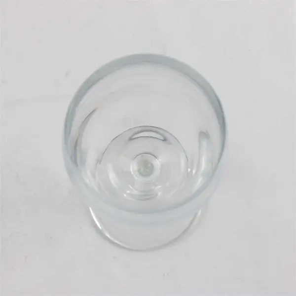 Lot Of 2 Unbranded/Unmarked Clear Glass Sherry Glass 6.75" & Wine Glass 9" Tall