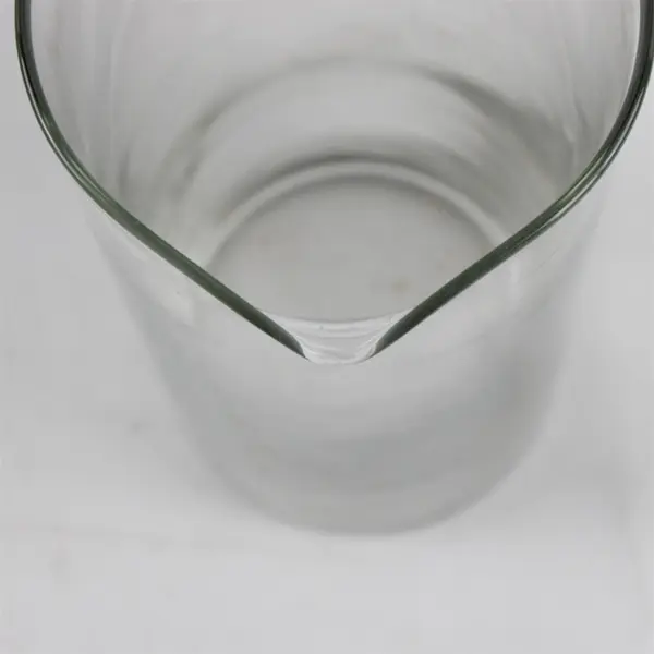 Lot of 2 Unbranded Clear Glass Vases 10.5" & 7.5" Tall