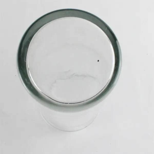 Lot of 2 Unbranded Clear Glass Vases 10.5" & 7.5" Tall