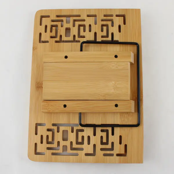 Bamboo Book Stand Reading Display Holder Open Book Easel