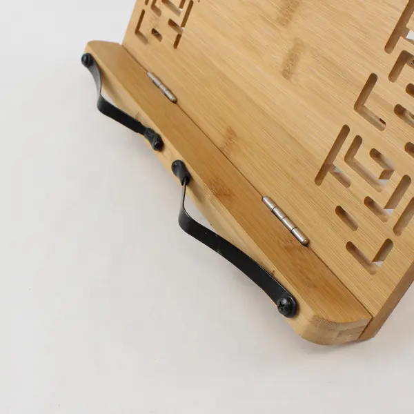 Bamboo Book Stand Reading Display Holder Open Book Easel