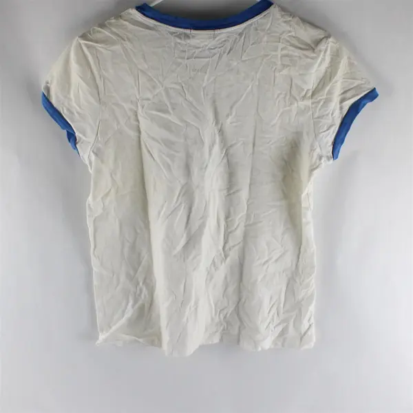 Old Navy Kid's T-Shirt Size Large White Blue Lifeguard Graphic Short Sleeve Tee