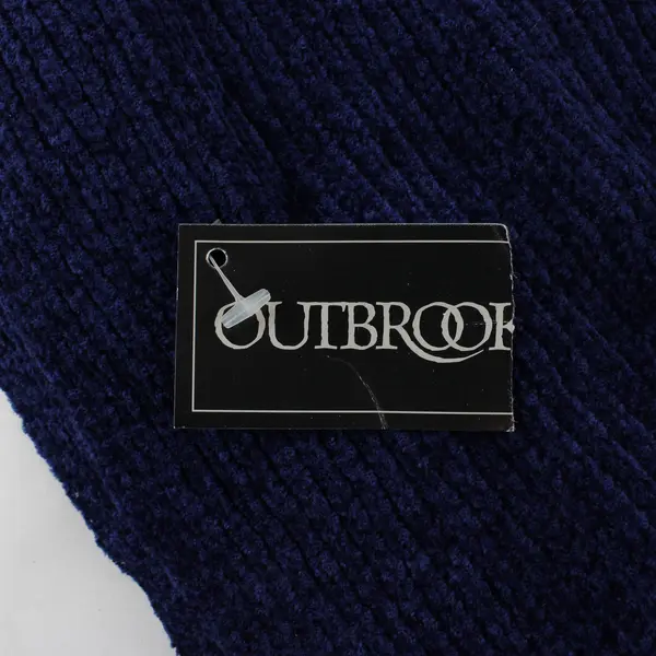 Outbrook Navy Blue Women's Ribbed Scarf Wrap 51x12 100% Acrylic New