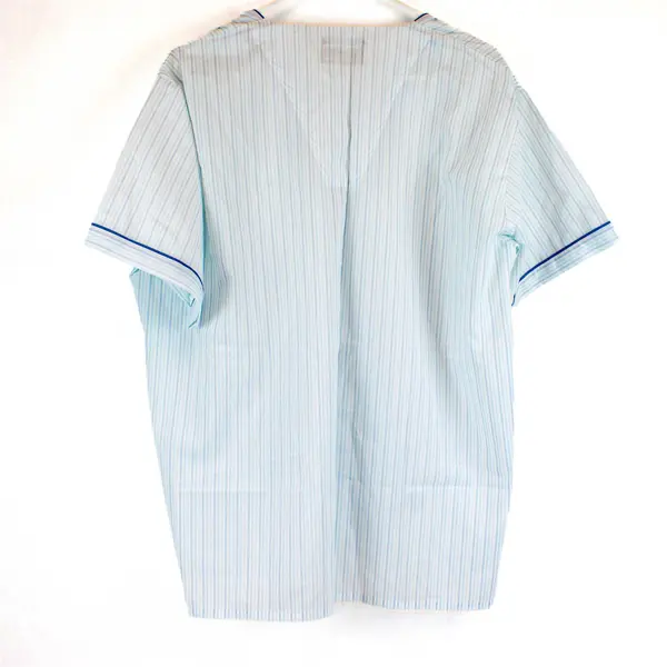 Vintage Pleetway Blue and White Striped Pajama Set Men's Large