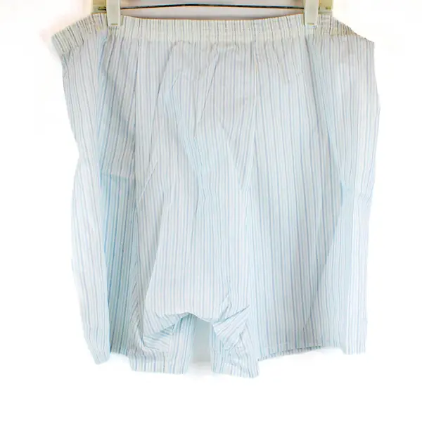 Vintage Pleetway Blue and White Striped Pajama Set Men's Large