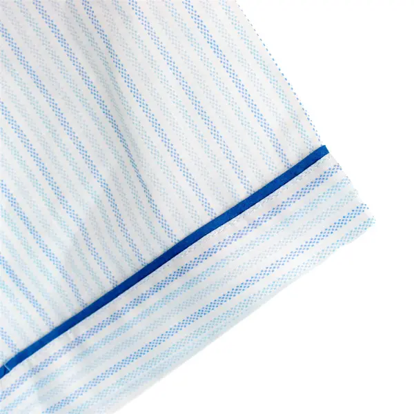 Vintage Pleetway Blue and White Striped Pajama Set Men's Large