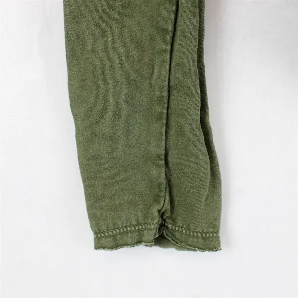 Free People Green Open-Work Detail Long-Sleeved Top Women's XS