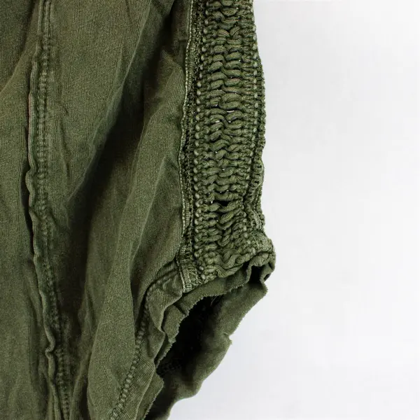 Free People Green Open-Work Detail Long-Sleeved Top Women's XS