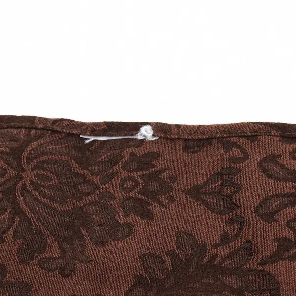 Set of 4 Brown Embossed Damask Jacquard Napkins