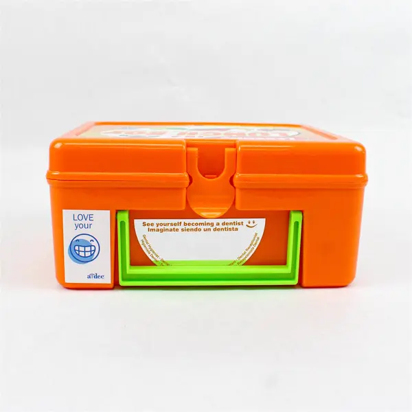 Zak Designs Dental Lessons In A Lunch Box Orange Plastic