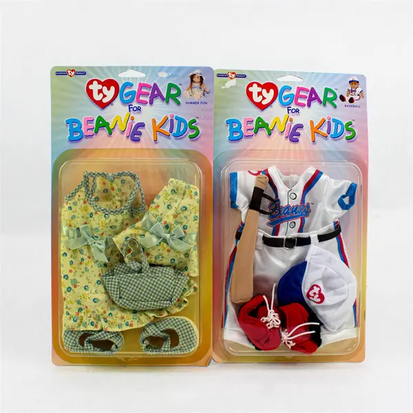Lot of 2 Ty Gear Beanie Kids Baseball & Summer Fun New