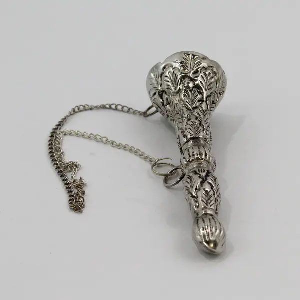 Victorian Silver Plate Tussie Mussie Flower Holder Made in India