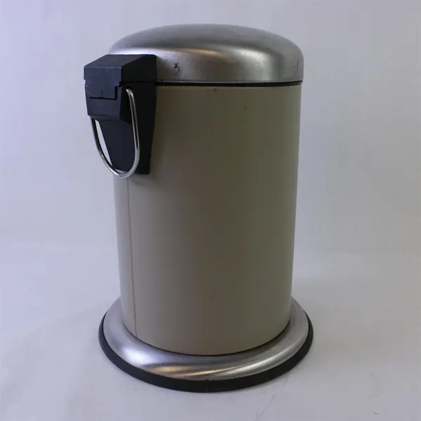 IKEA MJOSA Pedal Trash Bin Stainless Steel Lid Beige