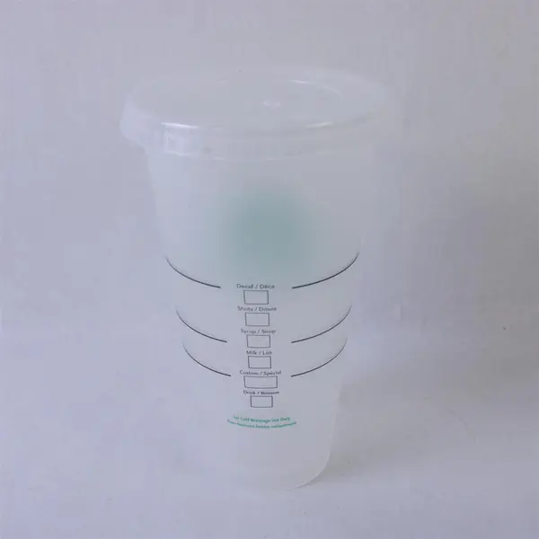 Lot of 2 Starbucks Plastic Cups Collectible Advertising