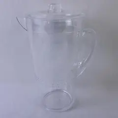 Opalhouse Clear Acrylic Water Pitcher Embossed Medallion Dot Design