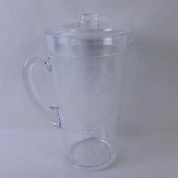 Opalhouse Clear Acrylic Water Pitcher Embossed Medallion Dot Design