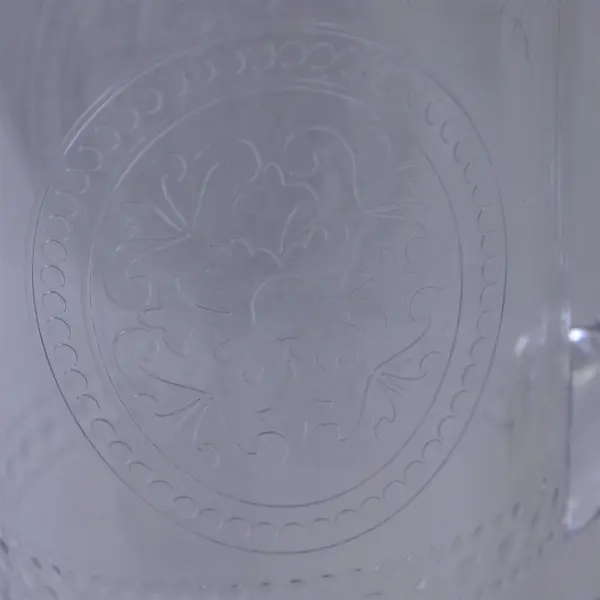 Opalhouse Clear Acrylic Water Pitcher Embossed Medallion Dot Design