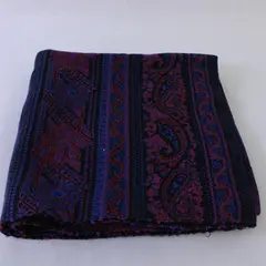 72x18 Paisley Floral Table Runner Blue Black Red Pre-Owned