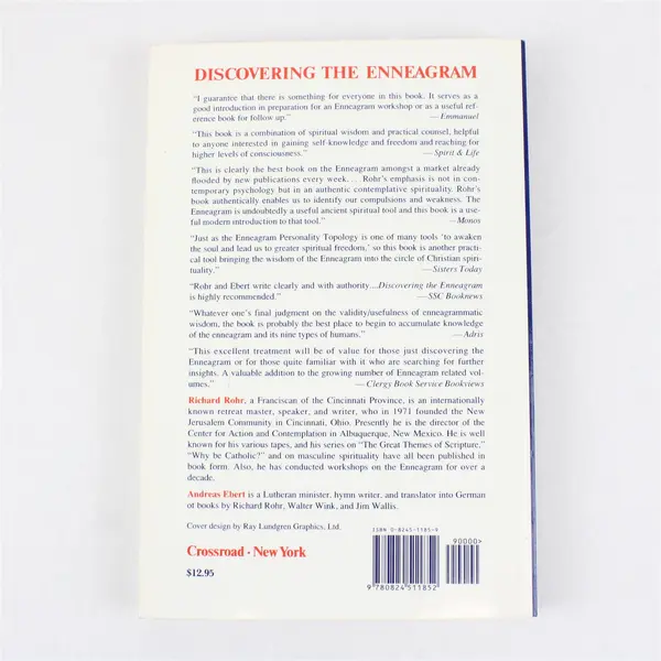 Discovering the Enneagram Richard Rohr Andreas Ebert   1994