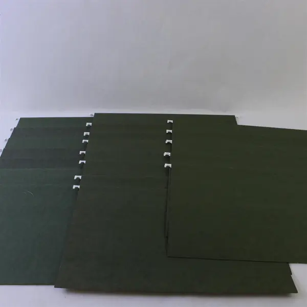 Lot of 20 Smead Green Hanging File Folders Letter Size Used