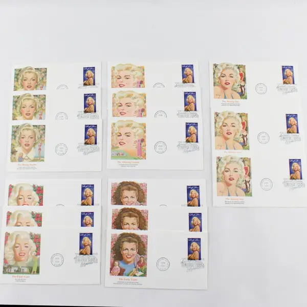 Lot Of 15 Marilyn Monroe 1995 FDC Fleetwood Cachet (3 Sets Of All 5 Designs) 