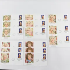 Lot Of 15 Marilyn Monroe 1995 FDC Fleetwood Cachet (3 Sets Of All 5 Designs) 