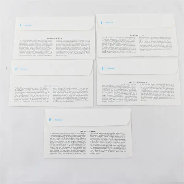 Lot Of 15 Marilyn Monroe 1995 FDC Fleetwood Cachet (3 Sets Of All 5 Designs) 