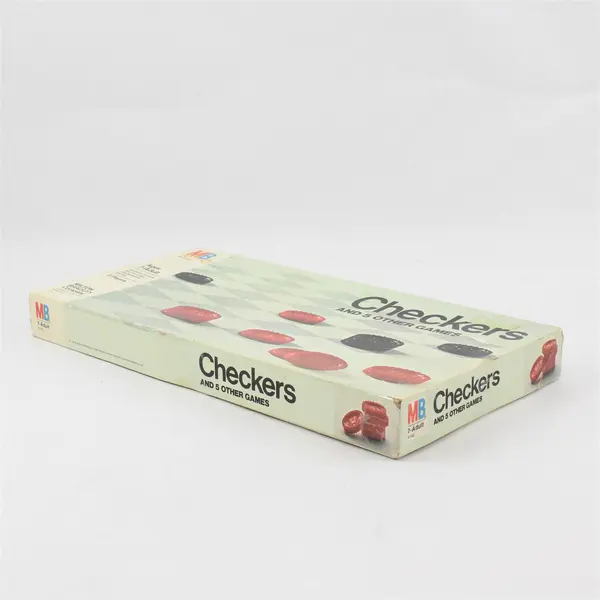 Milton Bradley Checkers & 5 Other Games 1970 #4140 Vintage