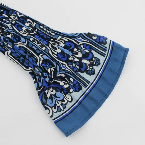 Separates by New York City Design Co. Sheer Blue Flared Sleeve Blouse Women's 1X