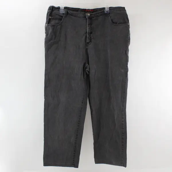 Liz & Me Signature Gray Straight-Leg Jeans Women's Size 20W