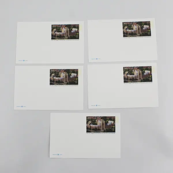 Lot Of 5 USPS 1996 CUNY 150th New York 20c Stamp Postal Cards