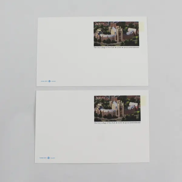 Lot Of 5 USPS 1996 CUNY 150th New York 20c Stamp Postal Cards