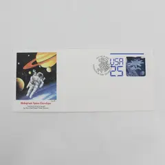 1988 Space Hologram 25c Fleetwood FDC First Day Cover Envelope