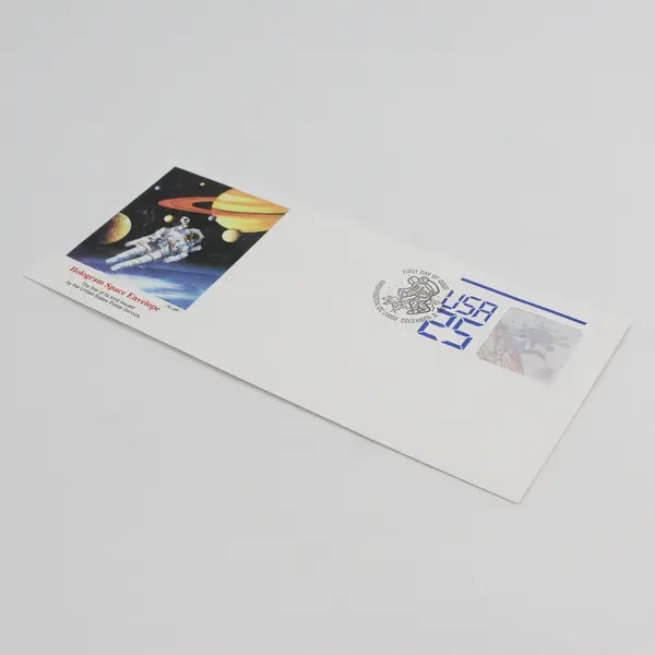 1988 Space Hologram 25c Fleetwood FDC First Day Cover Envelope
