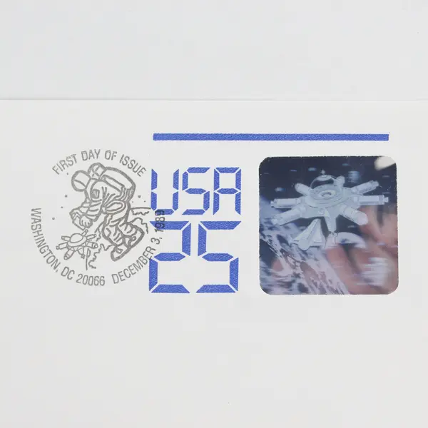 1988 Space Hologram 25c Fleetwood FDC First Day Cover Envelope