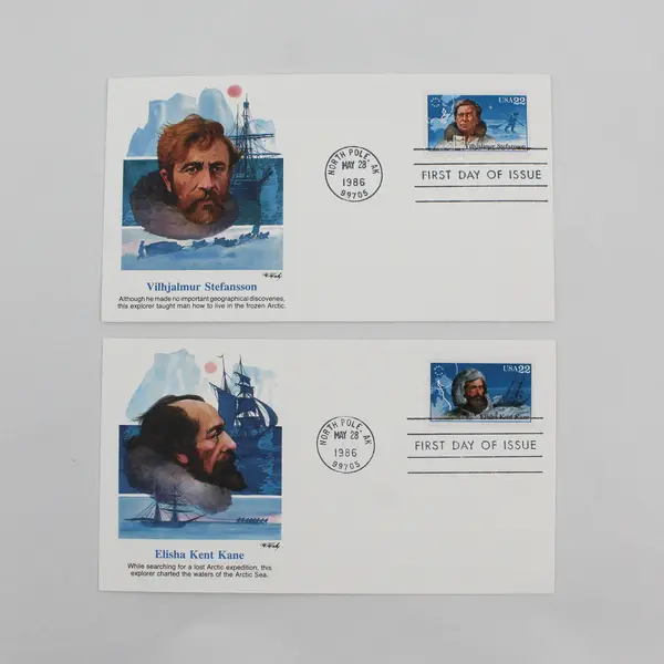 Set Of 4 Polar Explorer 1986 SC #220-23 First Day Covers Fleetwood Cachet