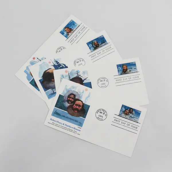 Set Of 4 Polar Explorer 1986 SC #220-23 First Day Covers Fleetwood Cachet