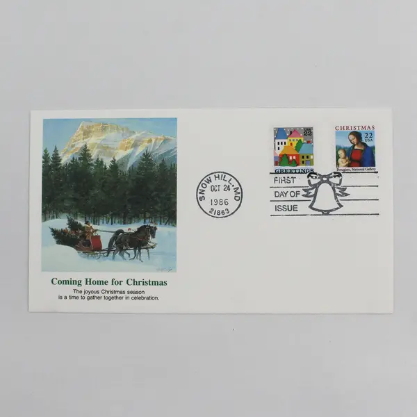 Set Of 3 Christmas Stamp SC #2244-45 1986 First Day Covers Fleetwood Cachet