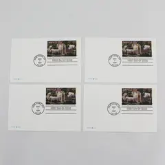 Lot of 4 USPS 1997 CUNY 150th New York 20c FDOI Postal Cards