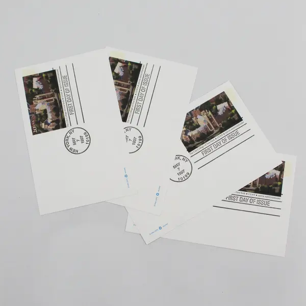 Lot of 4 USPS 1997 CUNY 150th New York 20c FDOI Postal Cards