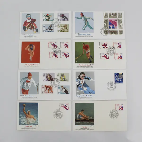 Lot Of 8 Yugoslavia 1984 Olympics First Day Covers Fleetwood Cachet 