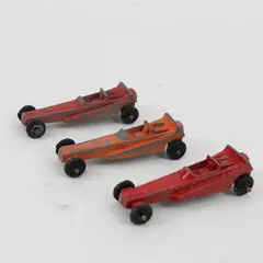 Lot of 3 Vintage Wedge Dragster Die-Cast Toy Cars