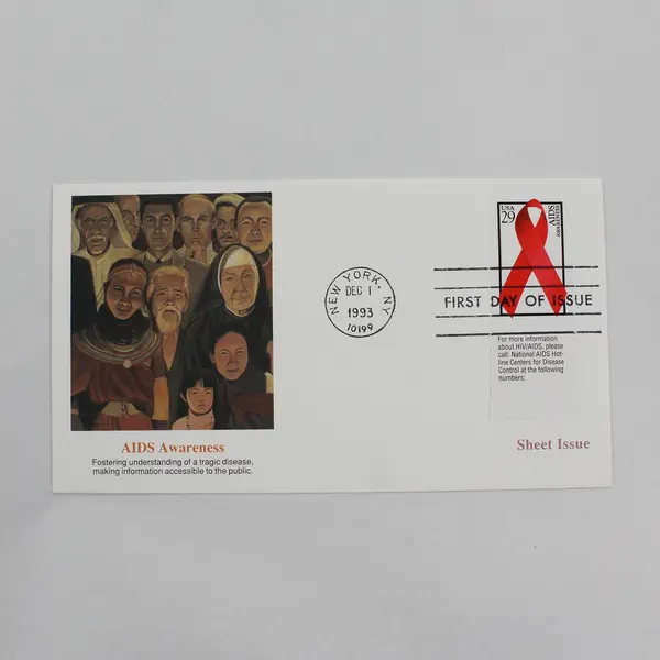 Lot Of 5 AIDS Awareness 1993 First Day Covers Fleetwood Cachets